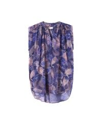 Rebecca Taylor - Purple Sonic Garden Sleeveless Silk Top - Lyst