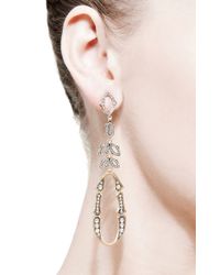 Sylva & Cie | Metallic Oxidized Drop Earrings | Lyst