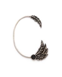 Pamela Love | Black Feather Ear Cuff Antique Silveronyx | Lyst