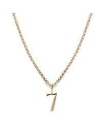 Lulu Frost | Metallic Code Number 18kt #7 Necklace | Lyst