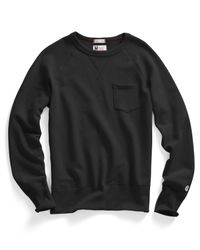 Todd Snyder | Pocket Sweatshirt In Black for Men | Lyst