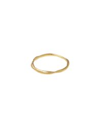 Blanca Monros Gomez | Metallic 18k Wavy Band With 3 Diamonds | Lyst