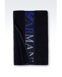 Emporio Armani | Blue Beach Towel for Men | Lyst