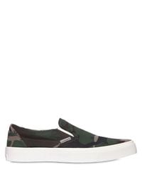 Carhartt | Green Chicago Camo Cotton Slip-on Sneakers for Men | Lyst