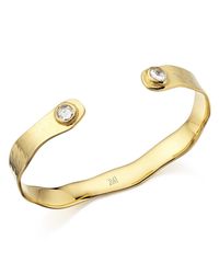 Monica Vinader | White Siren Thin Cuff | Lyst