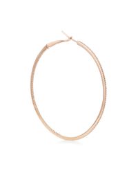 Dana Rebecca | Metallic Hoop Earrings in White Diamond | Lyst