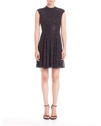 Needle & Thread | Black Circle Mesh Dress | Lyst