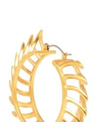 Eddie Borgo | Metallic Chevron Hoop Earrings | Lyst