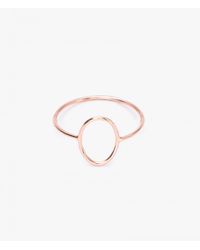 Ariel Gordon | Pink Rosegold Silhouette Ring | Lyst