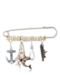 Maria Zureta | Metallic Marine Sterling Silver Safety Pin | Lyst