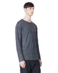 Alexander Wang | Blue Crew-Neck Linen T-Shirt for Men | Lyst