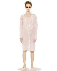 Rochas | Pink Floral Embroidered Silk Nigel Dress | Lyst