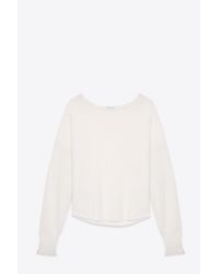 Helmut Lang | White Cashmere Sweatshirt | Lyst