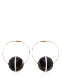 Marni | Metallic Horn Hoop Earrings | Lyst