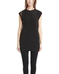 IRO - Black Jacel Silk Tunic - Lyst