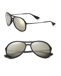 Ray-Ban | Metallic Pilot 59mm Mirrored Sunglasses for Men | Lyst