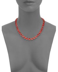Ca&Lou | Debutante Crystal Necklace/orange | Lyst