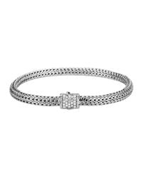 John Hardy | Metallic Classic Chain Diamond-Clasp Bracelet | Lyst