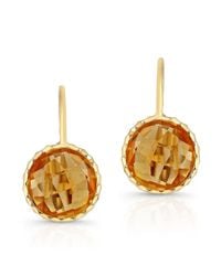 Anne Sisteron - 14kt Yellow Gold Citrine Earrings - Lyst