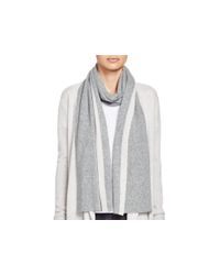 Theory | Gray Alandrina Color Block Cashmere Scarf - Bloomingdale's Exclusive | Lyst