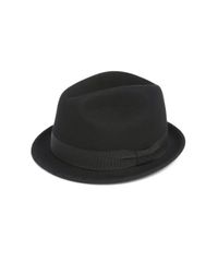 Saks Fifth Avenue | Black Wool Fedora for Men | Lyst