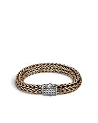 John Hardy | Metallic Classic Chain 10.5mm Bracelet In Silver And Bronze | Lyst