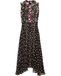Duro Olowu | Black Ometa Printed Georgette Dress | Lyst