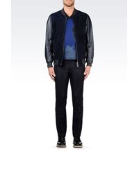 Emporio Armani | Blue T-shirt In Cotton Jersey for Men | Lyst