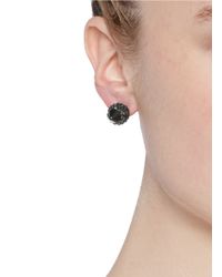 Assad Mounser | Metallic Crystal Horn Spike Earrings | Lyst