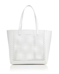 Loeffler Randall | White Perforated Tote | Lyst