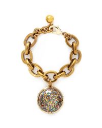 Lulu Frost | Multicolor 'audrey' Glitter Dome Charm Bracelet | Lyst