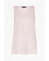 French Connection | Pink Polly Plains Vest Top | Lyst