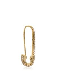 Anita Ko | Metallic Safety Pin Mono Earring | Lyst