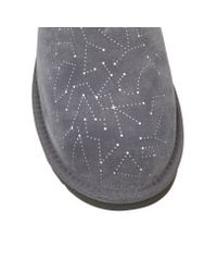 UGG Gray Classic Short Constellation Flat Boots
