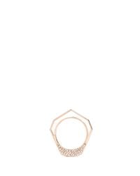 Eddie Borgo | Metallic 'tuareg' Crystal Pavé Enamel Heptagonal Ring | Lyst