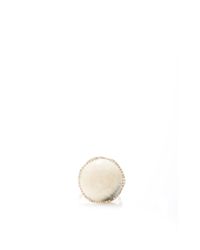 Monique Péan | White Coral Fossilized Walrus Ivory Cabochon Ring | Lyst