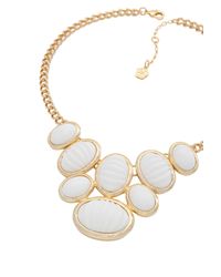 Trina Turk | White Cabochon Frontal Necklace | Lyst
