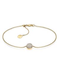 Monica Vinader | White Ava Button Bracelet | Lyst