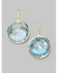 Ippolita | Lollipop Blue Topaz & 18k Yellow Gold Large Drop Earrings | Lyst