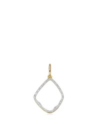 Monica Vinader | Metallic Riva Hoop Pendant | Lyst