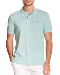 Lacoste | Blue Tonal Croc Piqué Polo for Men | Lyst