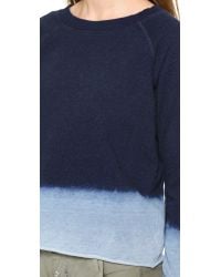 Bliss and Mischief | Blue Carolina Sweatshirt - Dip Dye Indigo | Lyst
