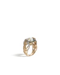 John Hardy | Green Classic Chain Ring | Lyst