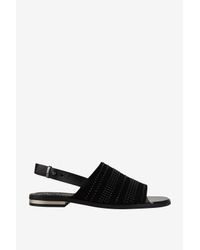 French Connection | Black Happy Studded Sandals | Lyst
