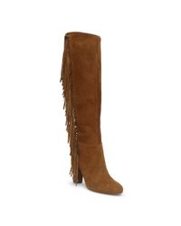 Ralph Lauren | Brown Vanida Suede Knee-high Boot | Lyst