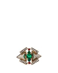 Iosselliani | Green Pyramid Crystal Ring | Lyst