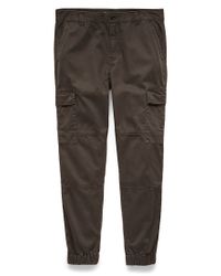 grey cargo joggers men