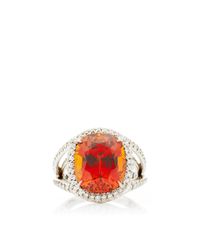 Paolo Costagli | Orange One Of A Kind Cushion Cut Mandarin Garnet Ring | Lyst