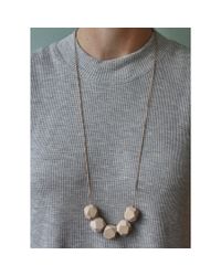 Spectrum | Natural Faceted Wood Necklace | Lyst