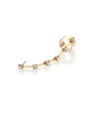 DANNIJO | Metallic Ella Crystal Single Ear Cuff | Lyst